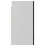 NNEVL Hanging Cabinet High Gloss Grey 39.5x31x60 cm Chipboard