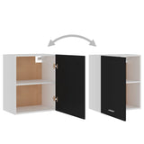 NNEVL Hanging Cabinet Black 50x31x60 cm Chipboard