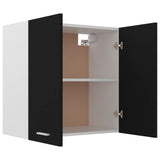 NNEVL Hanging Cabinet Black 60x31x60 cm Chipboard
