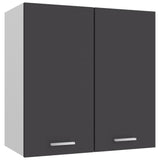 NNEVL Hanging Cabinet Grey 60x31x60 cm Chipboard