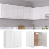 NNEVL Hanging Cabinet High Gloss White 60x31x60 cm Chipboard