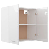 NNEVL Hanging Cabinet High Gloss White 60x31x60 cm Chipboard