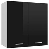 NNEVL Hanging Cabinet High Gloss Black 60x31x60 cm Chipboard