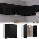 NNEVL Hanging Cabinet High Gloss Black 60x31x60 cm Chipboard