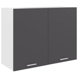 NNEVL Hanging Cabinet Grey 80x31x60 cm Chipboard