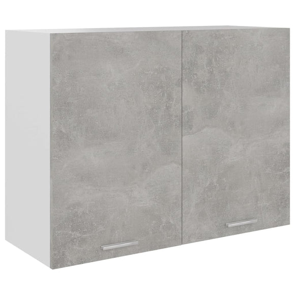 NNEVL Hanging Cabinet Concrete Grey 80x31x60 cm Chipboard