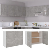 NNEVL Hanging Cabinet Concrete Grey 80x31x60 cm Chipboard