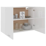 NNEVL Hanging Cabinet High Gloss White 80x31x60 cm Chipboard
