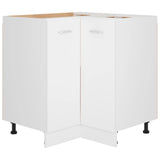 NNEVL Corner Bottom Cabinet White 75.5x75.5x80.5 cm Chipboard