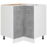 NNEVL Corner Bottom Cabinet Concrete Grey 75.5x75.5x80.5 cm Chipboard