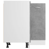 NNEVL Corner Bottom Cabinet Concrete Grey 75.5x75.5x80.5 cm Chipboard