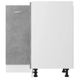 NNEVL Corner Bottom Cabinet Concrete Grey 75.5x75.5x80.5 cm Chipboard