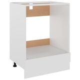 NNEVL Oven Cabinet White 60x46x81.5 cm Chipboard