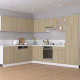 NNEVL Oven Cabinet Sonoma Oak 60x46x81.5 cm Chipboard