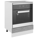NNEVL Oven Cabinet Concrete Grey 60x46x81.5 cm Chipboard