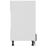 NNEVL Oven Cabinet High Gloss Grey 60x46x81.5 cm Chipboard