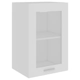 NNEVL Hanging Glass Cabinet White 40x31x60 cm Chipboard