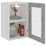 NNEVL Hanging Glass Cabinet Concrete Grey 40x31x60 cm Chipboard