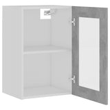 NNEVL Hanging Glass Cabinet Concrete Grey 40x31x60 cm Chipboard
