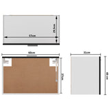 NNEVL Hanging Cabinet Black 60x31x40 cm Chipboard
