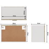 NNEVL Hanging Cabinet Sonoma Oak 60x31x40 cm Chipboard