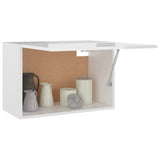 NNEVL Hanging Cabinet High Gloss White 60x31x40 cm Chipboard
