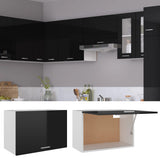 NNEVL Hanging Cabinet High Gloss Black 60x31x40 cm Chipboard