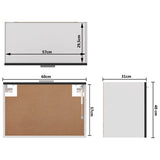 NNEVL Hanging Cabinet High Gloss Black 60x31x40 cm Chipboard
