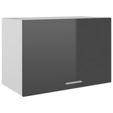 NNEVL Hanging Cabinet High Gloss Grey 60x31x40 cm Chipboard