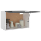 NNEVL Hanging Cabinet High Gloss Grey 60x31x40 cm Chipboard