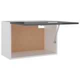 NNEVL Hanging Cabinet High Gloss Grey 60x31x40 cm Chipboard