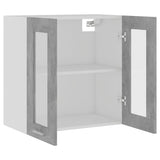 NNEVL Hanging Glass Cabinet Concrete Grey 60x31x60 cm Chipboard
