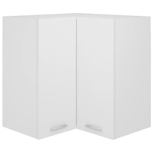 NNEVL Hanging Corner Cabinet White 57x57x60 cm Chipboard