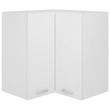 NNEVL Hanging Corner Cabinet White 57x57x60 cm Chipboard