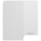NNEVL Hanging Corner Cabinet White 57x57x60 cm Chipboard