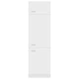 NNEVL Refrigerator Cabinet White 60x57x207 cm Chipboard