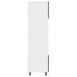 NNEVL Microwave Cabinet Black 60x57x207 cm Chipboard