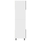 NNEVL Microwave Cabinet Grey 60x57x207 cm Chipboard