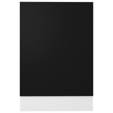 NNEVL Dishwasher Panel Black 45x3x67 cm Chipboard
