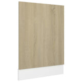 NNEVL Dishwasher Panel Sonoma Oak 45x3x67 cm Chipboard