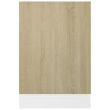 NNEVL Dishwasher Panel Sonoma Oak 45x3x67 cm Chipboard