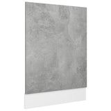 NNEVL Dishwasher Panel Concrete Grey 45x3x67 cm Chipboard