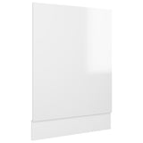 NNEVL Dishwasher Panel High Gloss White 45x3x67 cm Chipboard