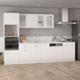 NNEVL Dishwasher Panel White 59.5x3x67 cm Chipboard
