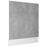 NNEVL Dishwasher Panel Concrete Grey 59.5x3x67 cm Chipboard