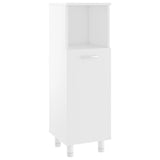 NNEVL Bathroom Cabinet White 30x30x95 cm Chipboard