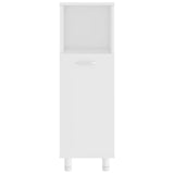 NNEVL Bathroom Cabinet White 30x30x95 cm Chipboard