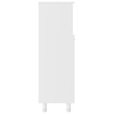 NNEVL Bathroom Cabinet White 30x30x95 cm Chipboard