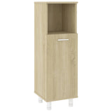 NNEVL Bathroom Cabinet Sonoma Oak 30x30x95 cm Chipboard