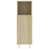 NNEVL Bathroom Cabinet Sonoma Oak 30x30x95 cm Chipboard